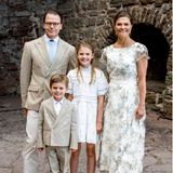 Prinzessin Victoria mit Prinz Daniel und den Kindern Prinzessin Estelle und Prinz Oscar