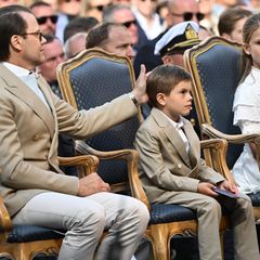 Prinz Daniel mit Prinz Oscar und Prinzessin Estelle