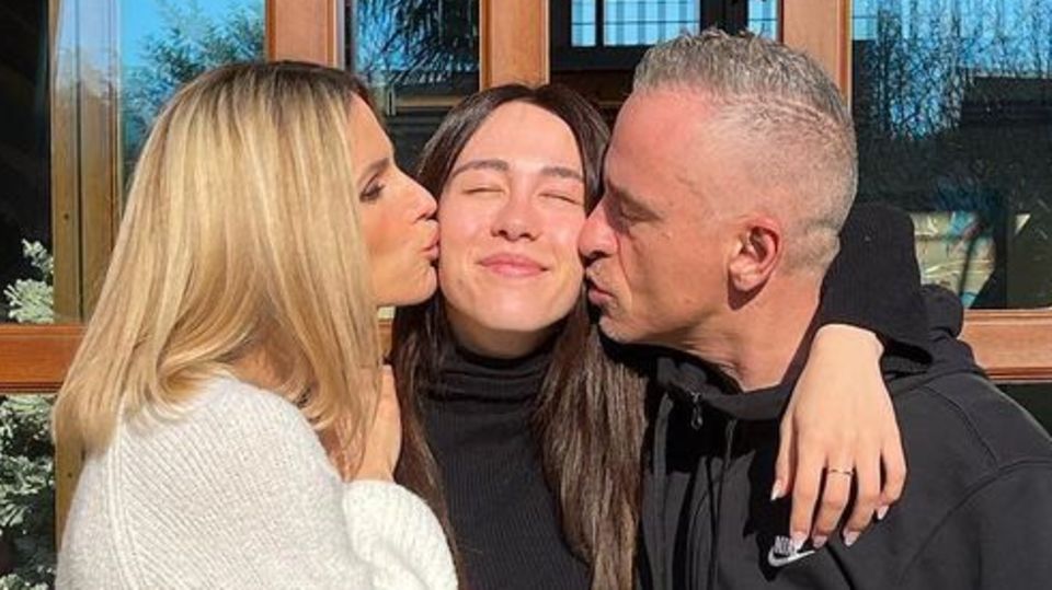 Michelle Hunziker + Aurora Ramazzotti + Eros Ramazzotti