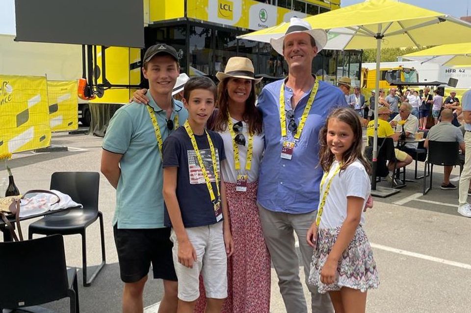 Marie + Joachim: Liebe auf den zweiten Blick, Prinzessin Marie und Prinz Joachim samt Kinder bei der Tour de France