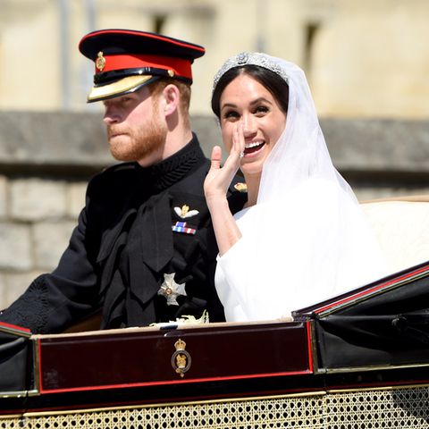 Prinz Harry und Herzogin Meghan bei ihrer Hochzeit am 19. Mai 2018.