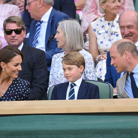 Herzogin Catherine, Prinz George und Prinz William bei Wimbledon