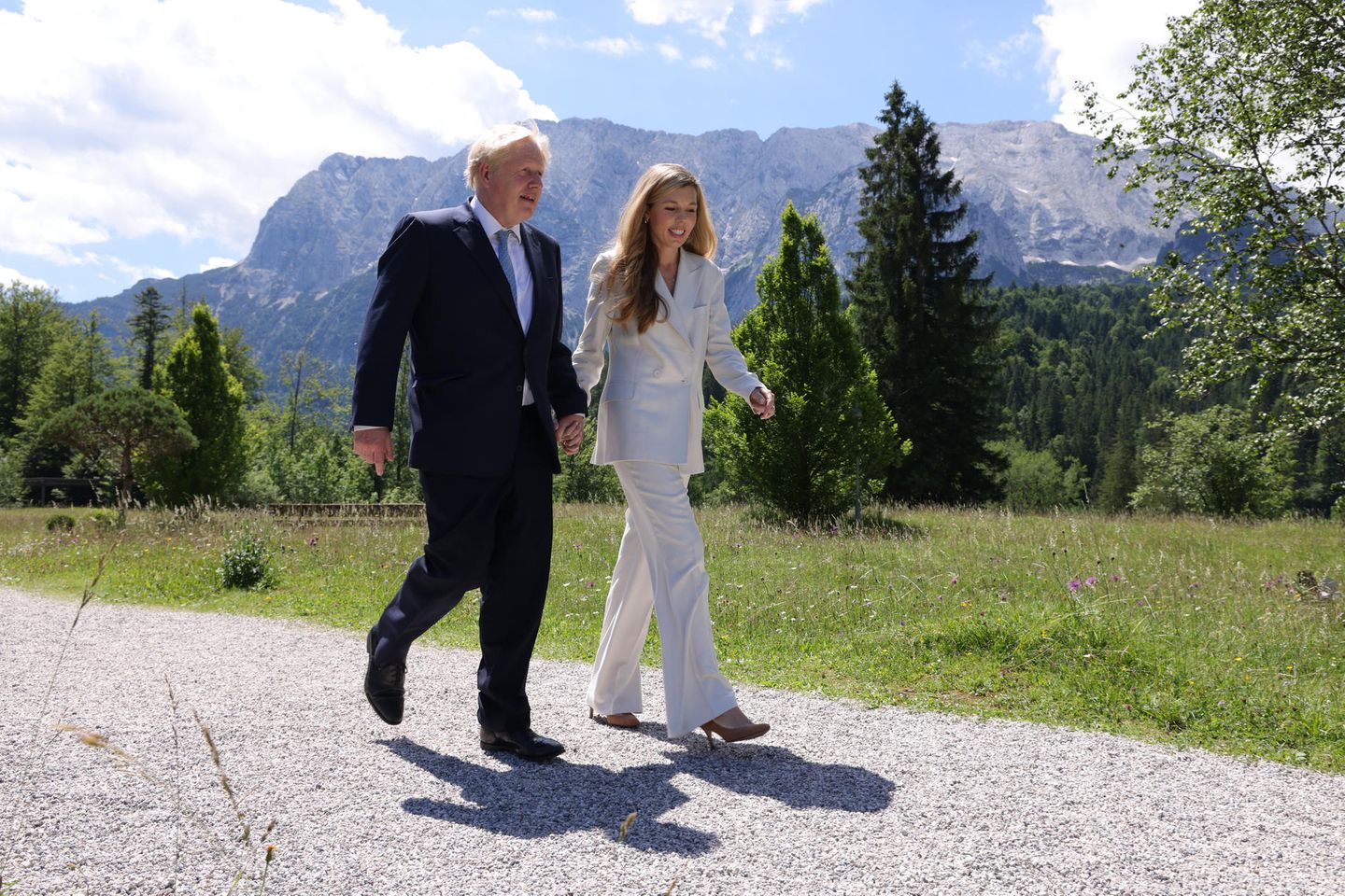 Boris und Carrie Johnson beim G7-Gipfel in Garmisch-Partenkirchen