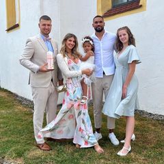 Familie Harrison: Tochter Kyla feiert ihre Taufe