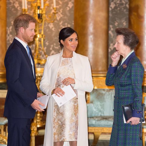Prinz Harry, Herzogin Meghan und Prinzessin Anne