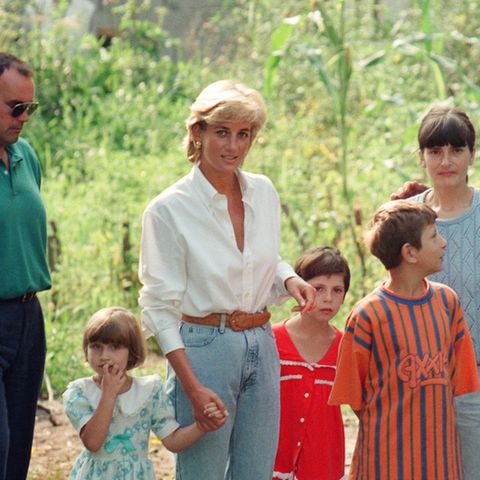 Der letzte Sommer von Lady Di: Diana bei einem Besuch in Bosnien 1997