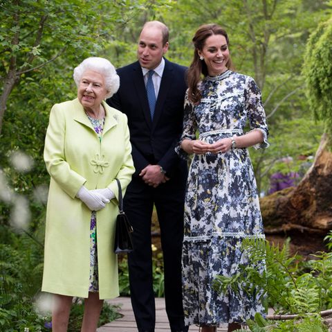 Queen Elizabeth, Prinz William und Herzogin Catherine