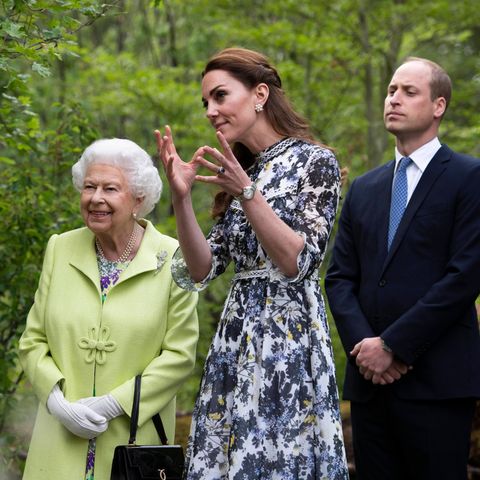 Queen Elizabeth, Herzogin Catherine und Prinz William
