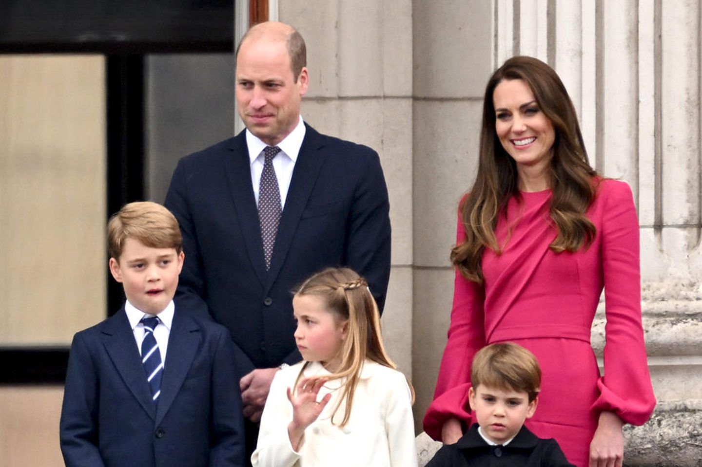 Prinz William und Herzogin Catherine mit ihren Kindern Prinz George, Prinzessin Charlotte und Prinz Louis