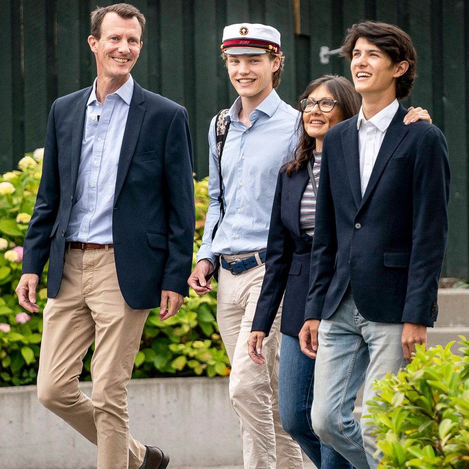 Prinz Joachim, Prinz Felix, Gräfin Alexandra und Prinz Nikolai 