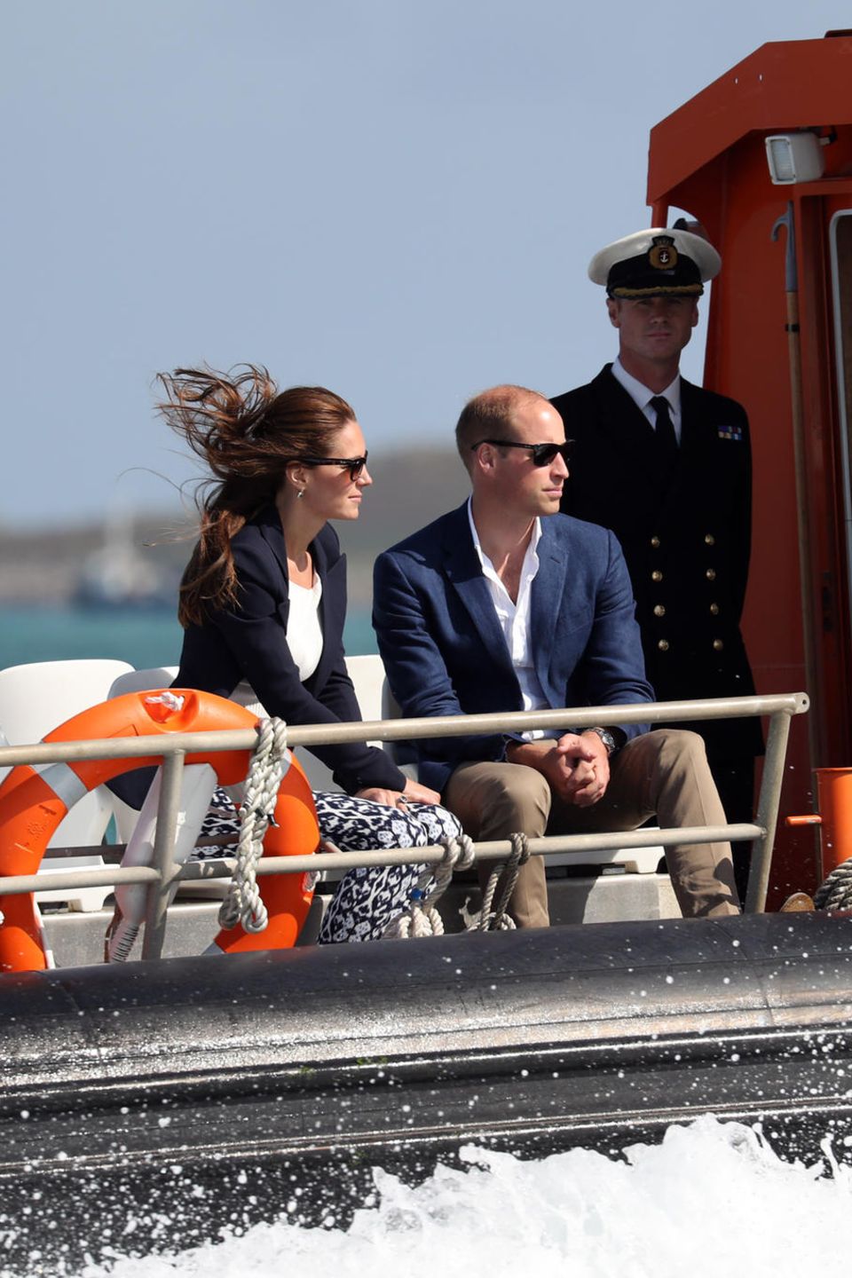 Herzogin Catherine + Prinz William verlassen die Insel Tresco