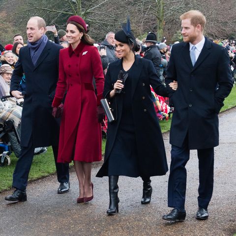 Prinz William, Herzogin Catherine, Herzogin Meghan und Prinz Harry