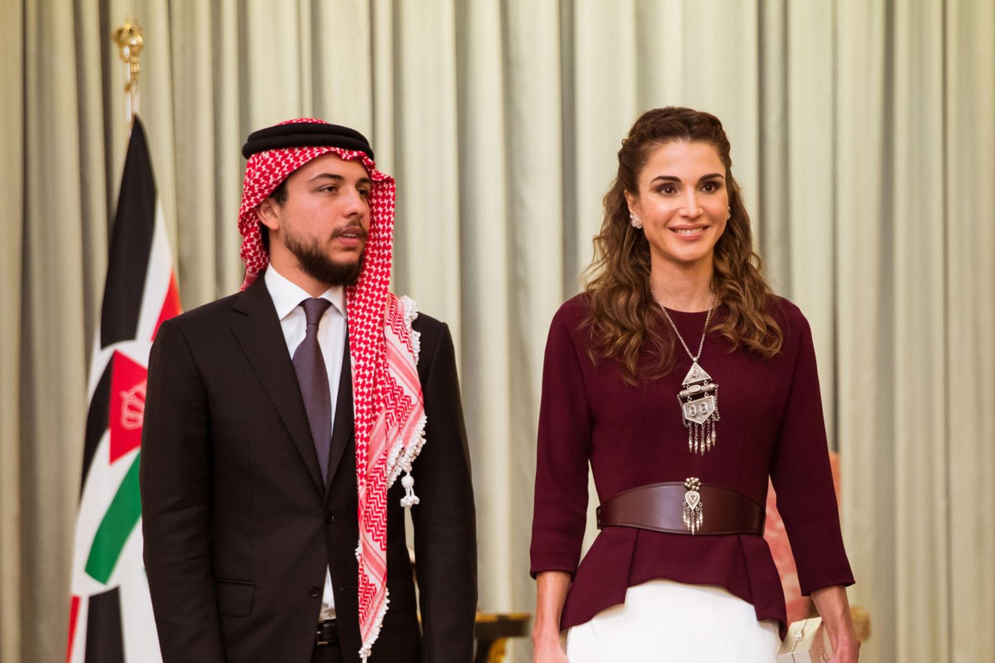 Prinz Hussein und Königin Rania