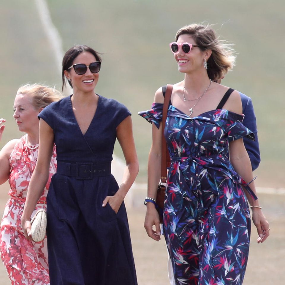 V.l.n.r.: Ignacio "Nacho" Figueras, Prinz Harry, Herzogin Meghan ...