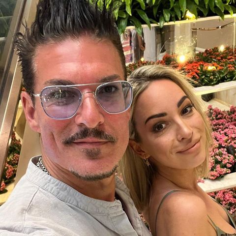 Selfie vor Blumen