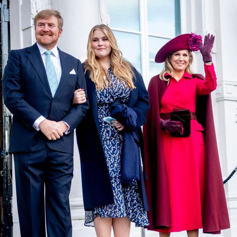 König Willem-Alexander. Prinzessin Amalia und Königin Königin Máxima