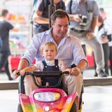 Stéphanie + Guillaume von Luxemburg: Prinz Charles auf dem Autoscooter