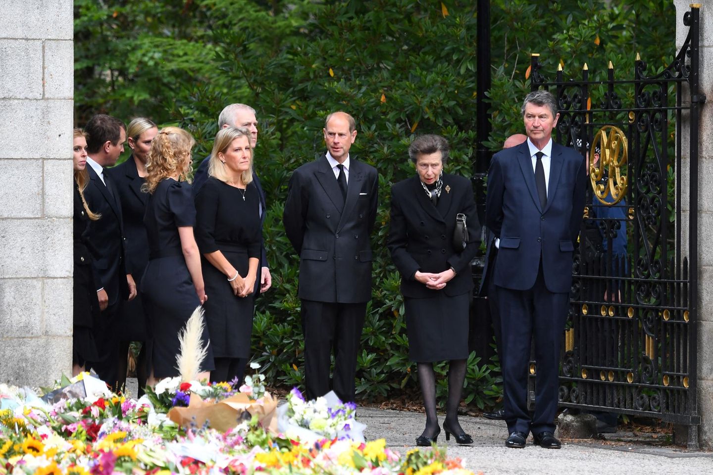 Mitglieder der Royal Family trauerten am 10. September 2022 bei einem Gottesdienst auf Balmoral um Queen Elizabeth