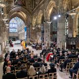 Queen Elizabeth Sarg Prozession: Gottesdienst in der St. Giles Kathedrale
