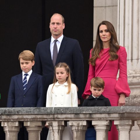 Prinz William und Herzogin Catherine mit Prinz George, Prinzessin Charlotte und Prinz Louis.