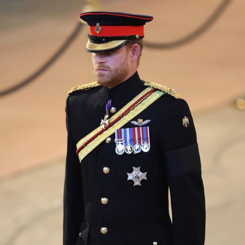 Prinz Harry bei der Totenwache seiner Großmutter am 17. September 2022.