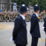 Staatbegräbnis Queen: Soldaten und Polizisten