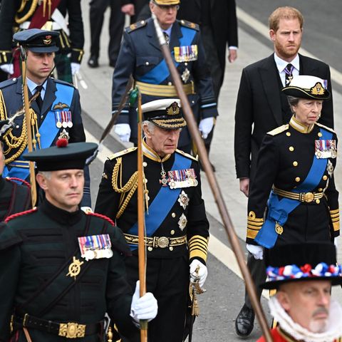 Prinz William, Prinz von Wales, König Charles III., und Prinz Harry