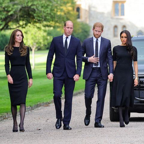 Catherine, Princess of Wales, Prinz William, Prinz Harry und Herzogin Meghan