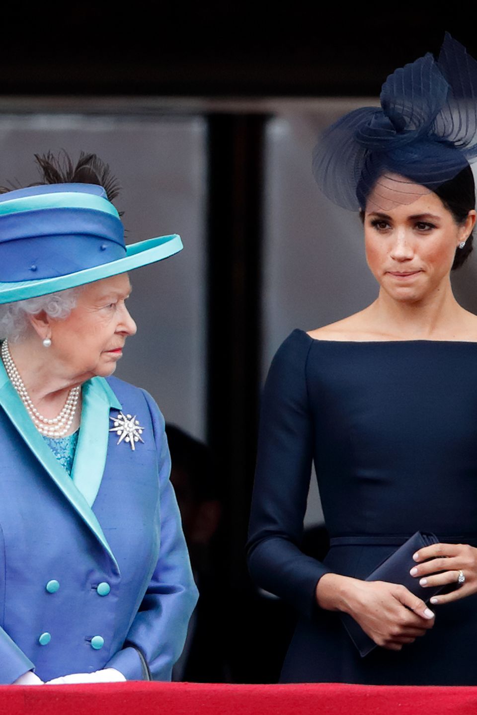 Queen Elizabeth, Herzogin Meghan und Prinz Harry Queen Elizabeth, Herzogin Meghan und Prinz Harry