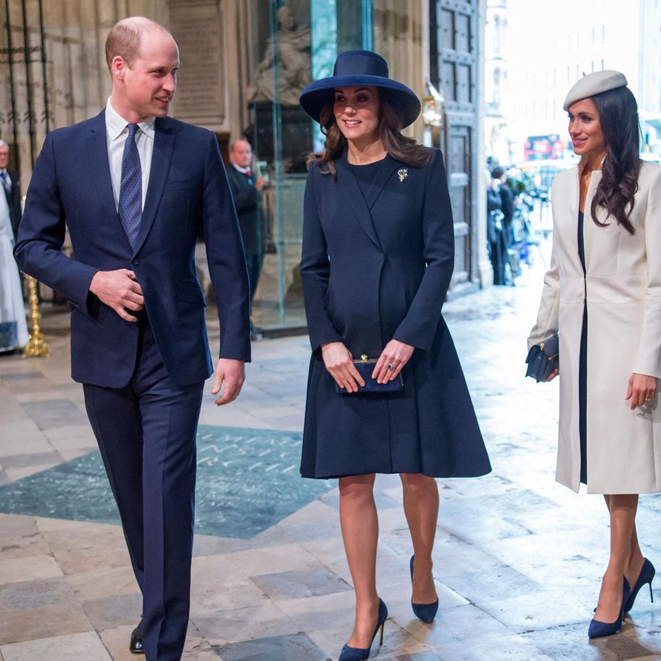 Prinz William und Catherine, Princess of Wales, mit Herzogin Meghan