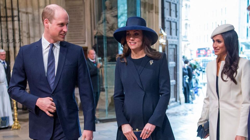 Prinz William und Catherine, Princess of Wales, mit Herzogin Meghan