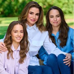 Königin Rania von Jordanien und ihre Töchter Salma und Iman
