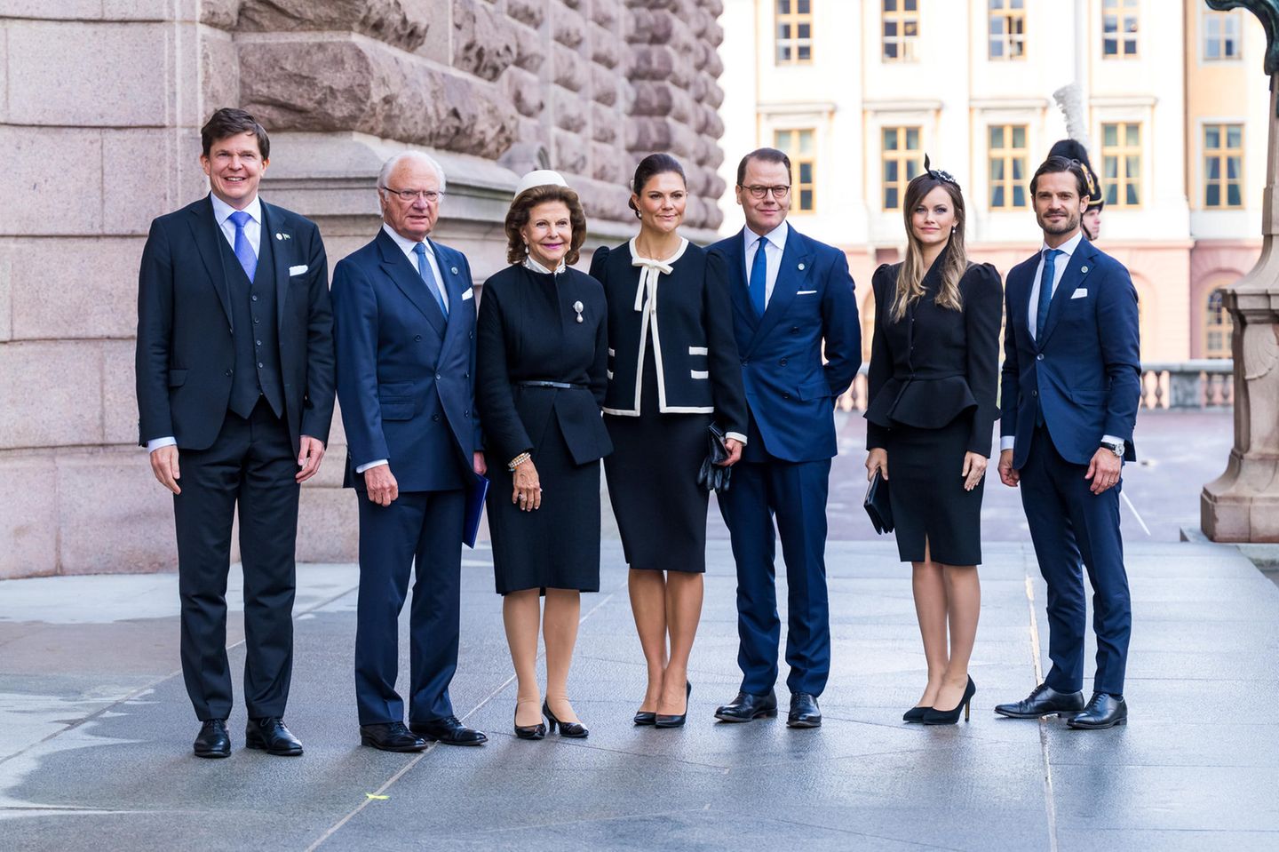 Schwedische Königsfamilie bei der Parlamentseröffnung 2022