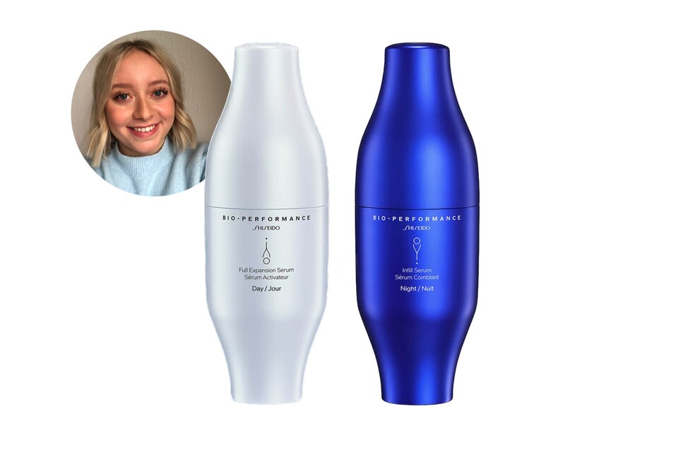 Gala Beautyprobe: Beautyredakteurin Julika probiert statt Babybotox das Skin Filler Serum Duo von Shiseido. Beautyredakteurin Julika probiert statt Babybotox das Skin Filler Serum Duo von Shiseido.
