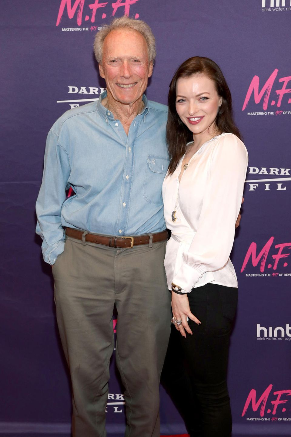 Clint Eastwood und seine Tochter Francesca im Jahr 2017