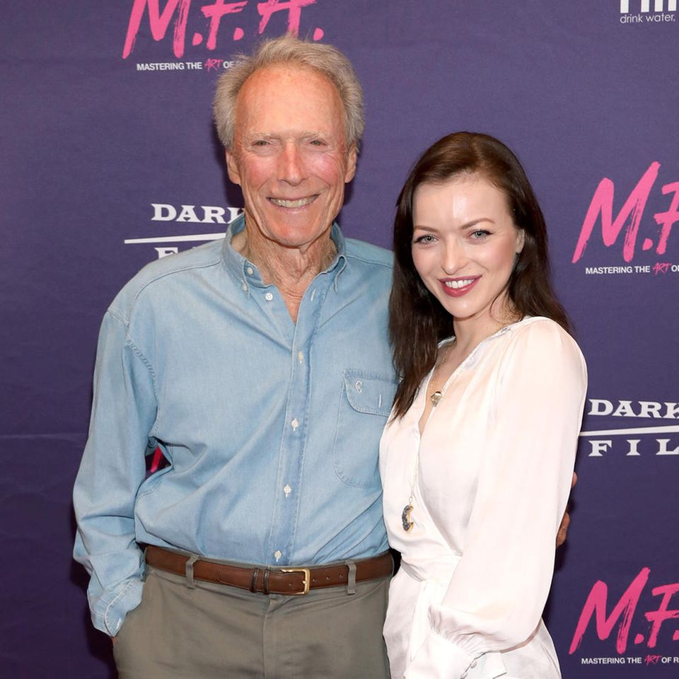 Clint Eastwood und seine Tochter Francesca im Jahr 2017
