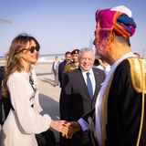 Royals von Jordanien: Königin Rania und König Abdhullah treffen den Sultan von Oman