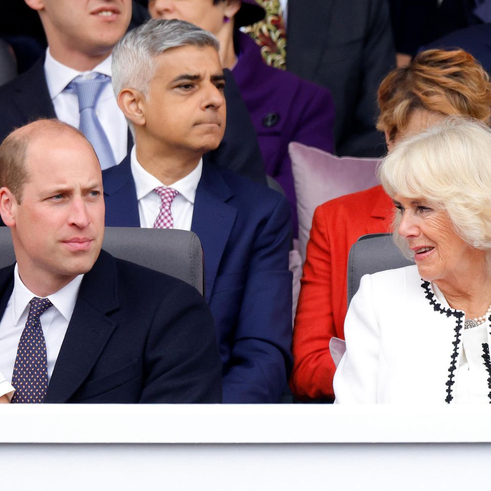 Prinz Louis, Prinz William und Königin Camilla