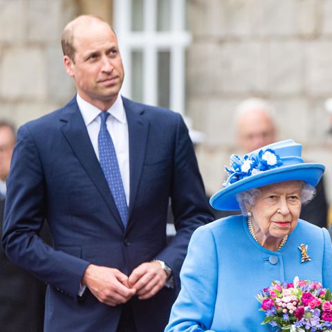 Prinz William und Queen Elizabeth