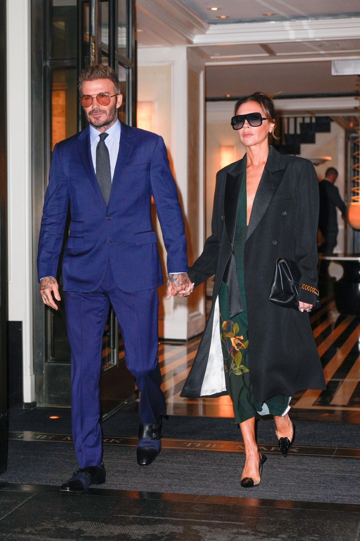 David und Victoria Beckham in schicken Date-Night-Outfits.