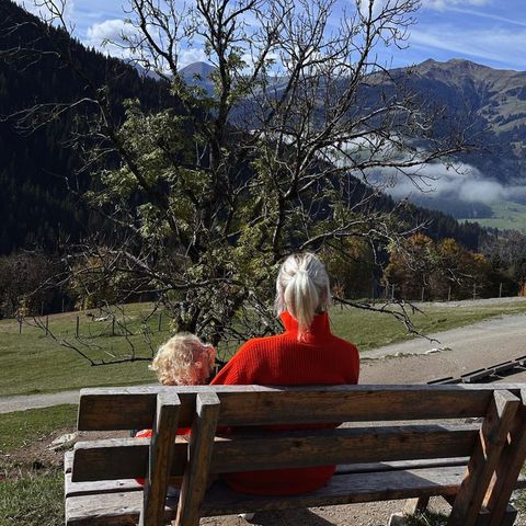 Lena Gercke, Tochter Zoe und Dustin Schöne gönnen sich Auszeit in den Bergen