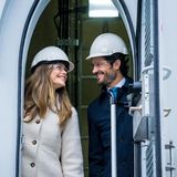 Prinzessin Sofia und Prinz Carl Philip besichtigen Windpark