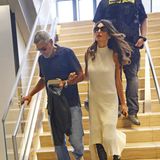 Stars in der Bahn: George Clooney und Amal Clooney