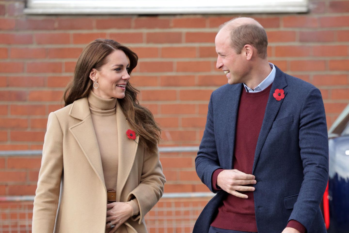 Catherine und William, Princess und Prince of Wales, bei ihrer Ankunft in Scarborough am 3. November 2022.