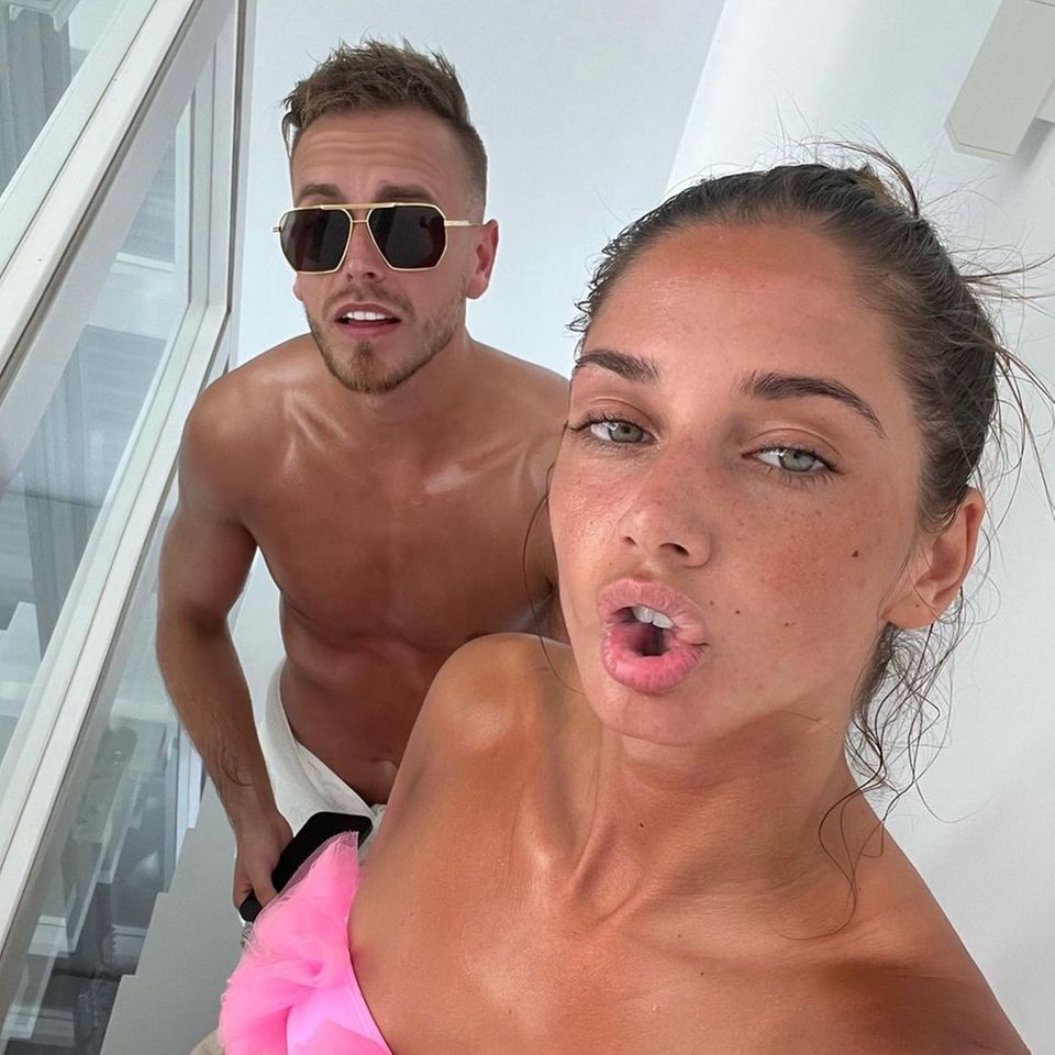 Julian Claßen mit Freundin Tanja.