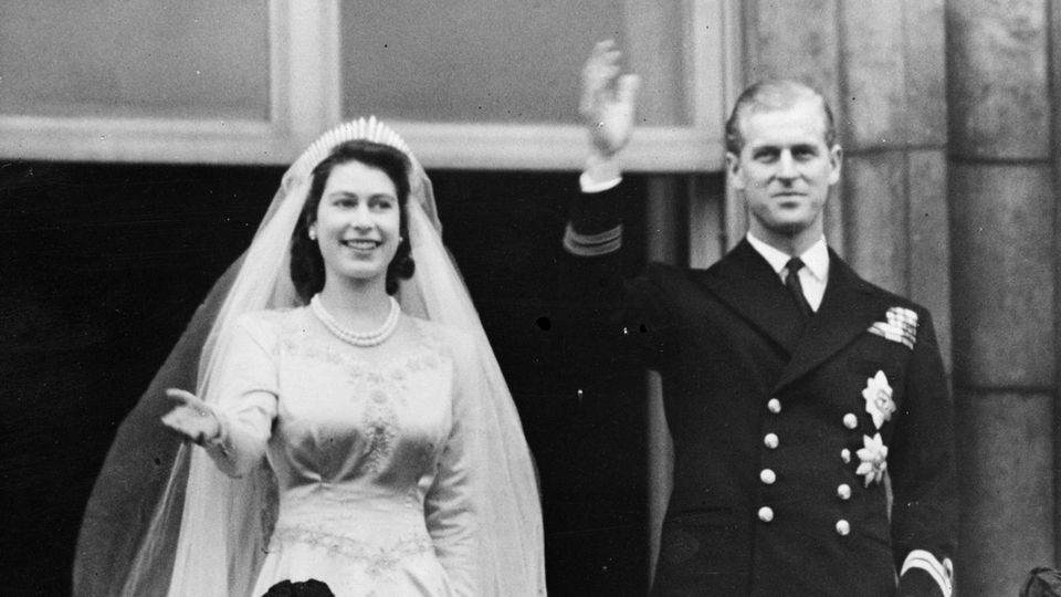 Queen Elizabeth und Prinz Philip Hochzeit von Queen Elizabeth und Prinz Philip
