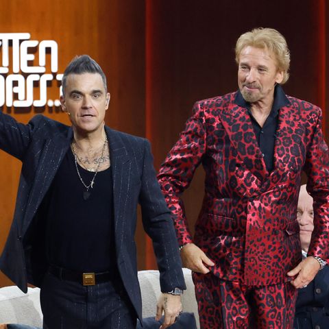 Robbie Williams und Thomas Gottschalk bei "Wetten, dass.. ?"