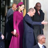 Prinzessin Catherine und Prinz William zusammen mit Präsident Cyril Ramaphosa