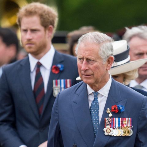 König Charles und Prinz Harry