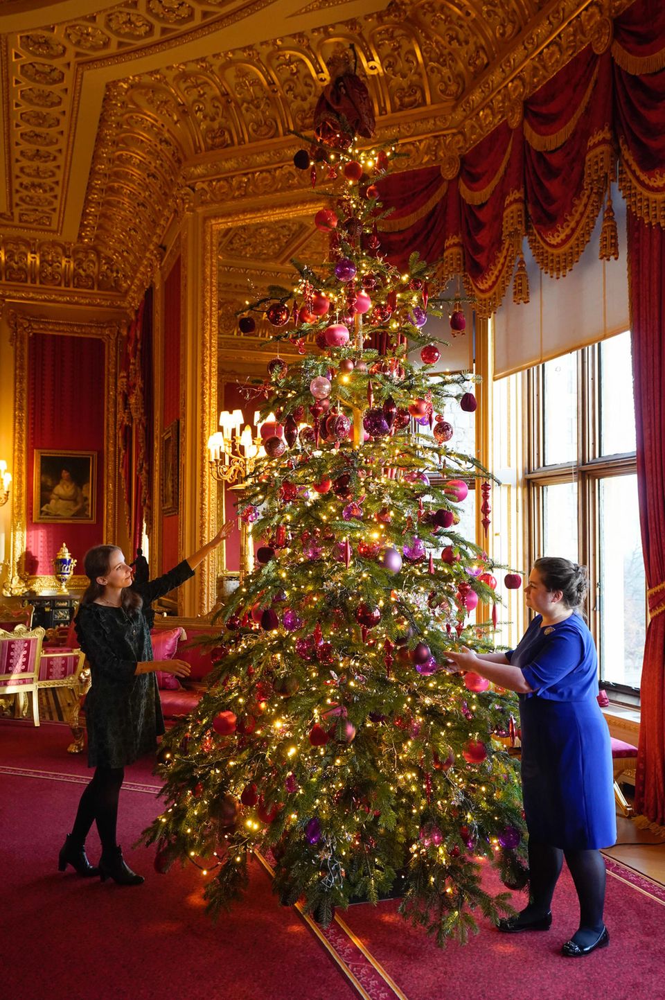 Der diesjährige Weihnachtsbaum auf Schloss Windsor